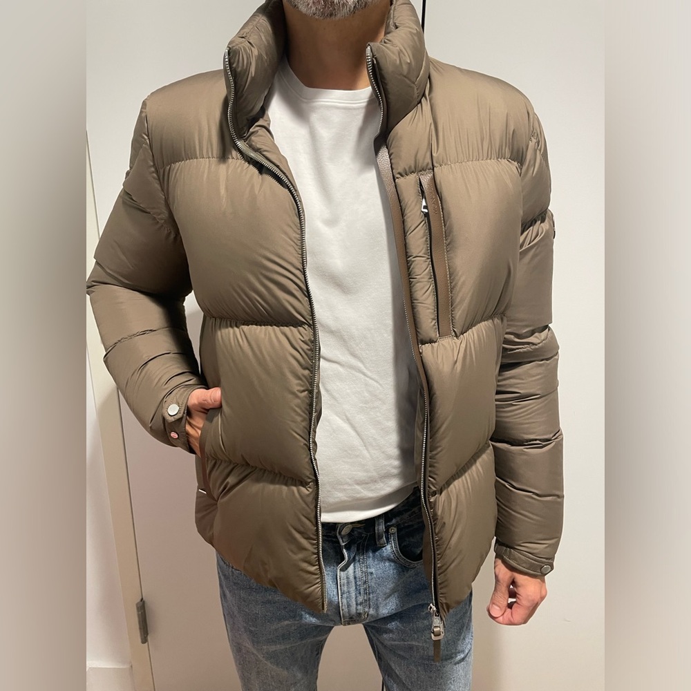 Moncler Men "Besbre" feather-down puffer jacket, Size 3